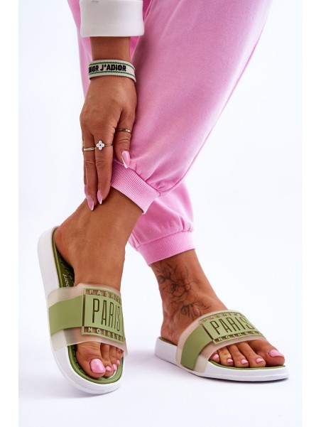 Women's Sport Slippers Green Sunrise