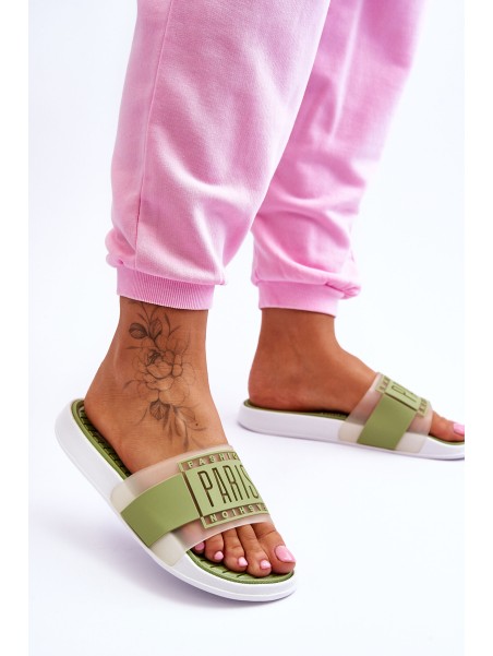 Women's Sport Slippers Green Sunrise