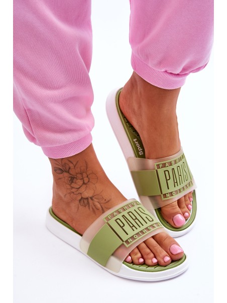 Women's Sport Slippers Green Sunrise
