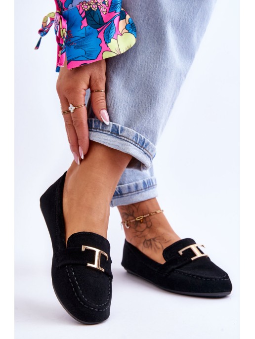 Classic Slip On Loafers Black Carly Classic Slip On Loafers Black Carly