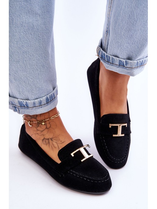 Classic Slip On Loafers Black Carly Classic Slip On Loafers Black Carly
