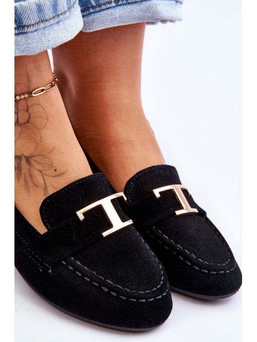 Classic Slip On Loafers Black Carly Classic Slip On Loafers Black Carly