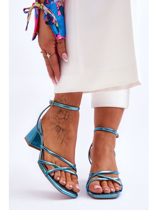 Fashionable High Heel Sandals Blue Felisa