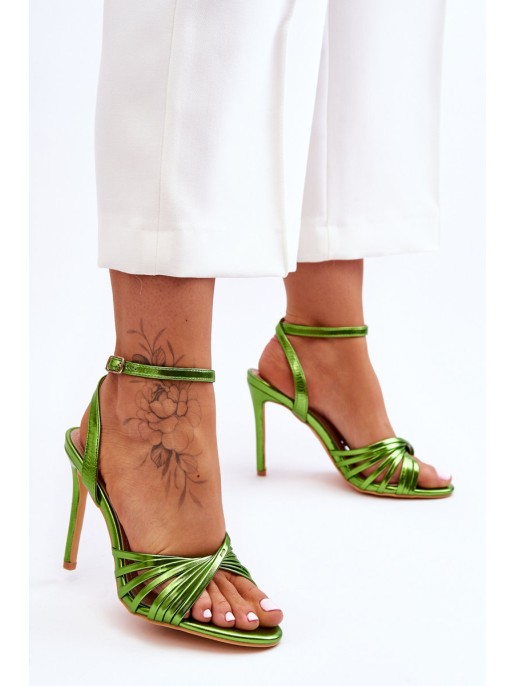 Women's High Heel Sandals Green My Darling