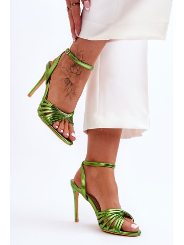 Women's High Heel Sandals Green My Darling 2