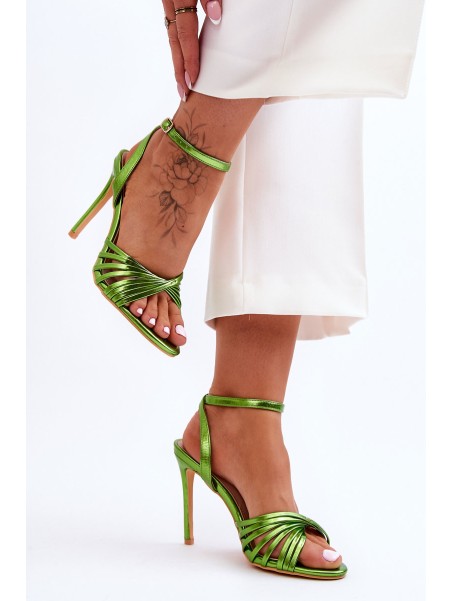 Women's High Heel Sandals Green My Darling