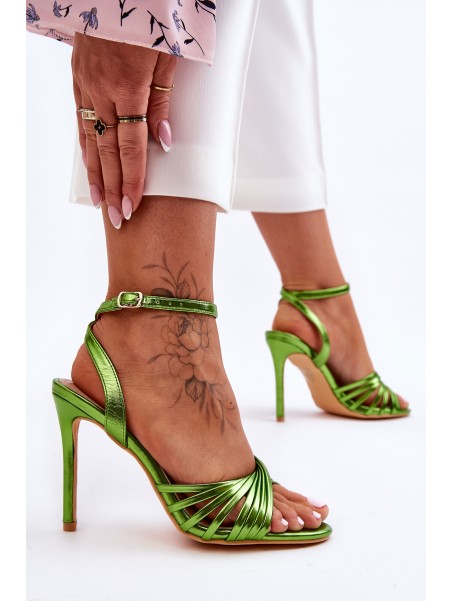Women's High Heel Sandals Green My Darling