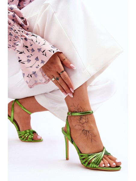 Women's High Heel Sandals Green My Darling