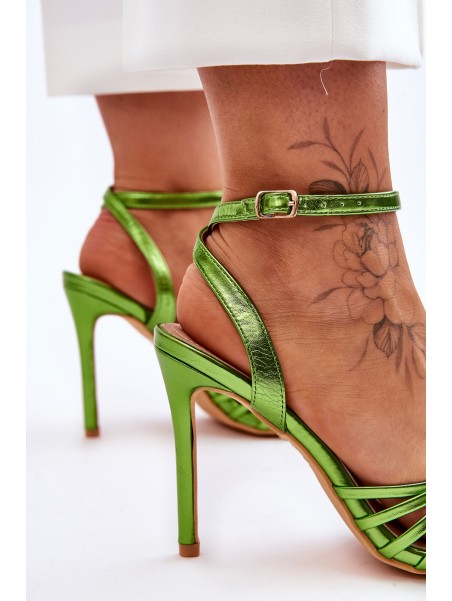 Women's High Heel Sandals Green My Darling