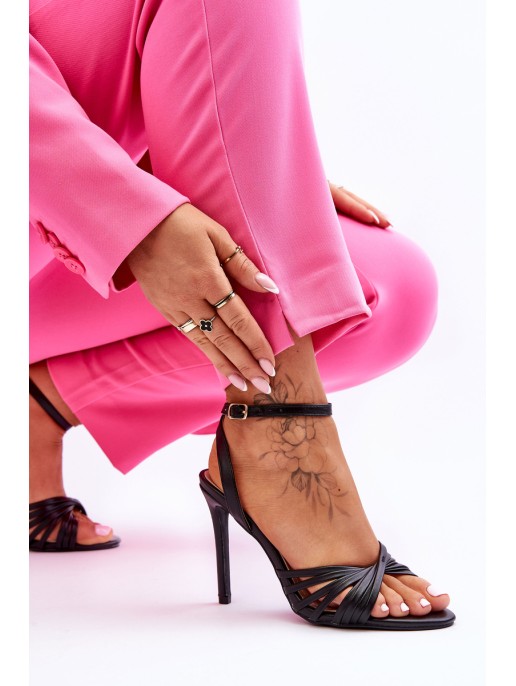 Women's High Heel Sandals Black My Darling