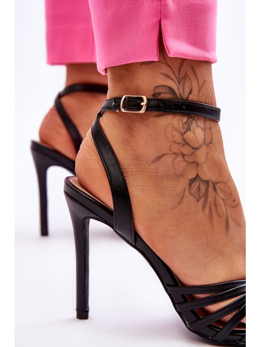 Women's High Heel Sandals Black My Darling
