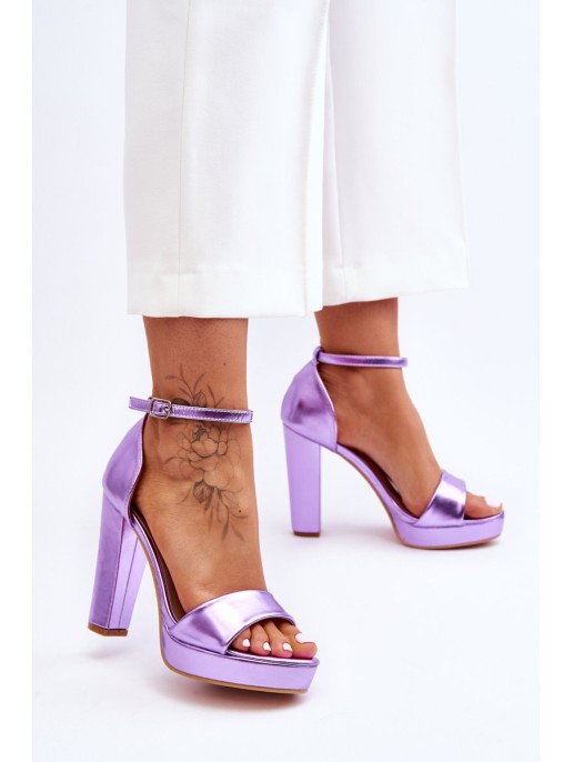 High Heel Sandals Purple Mandy