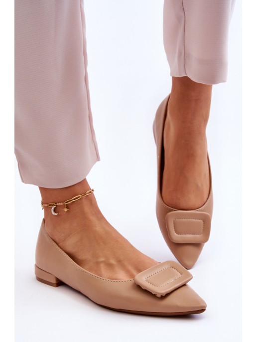 Classic Ballerinas With Decoration Beige Rivea Classic Ballerinas With Decoration Beige Rivea