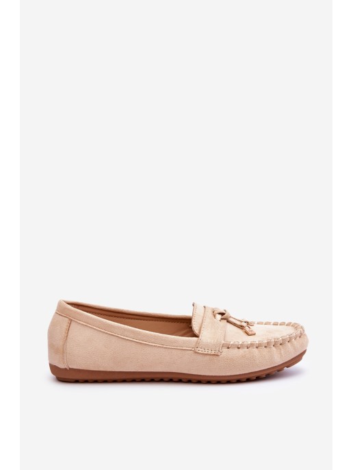 Classic Suede Loafers Beige Good Time