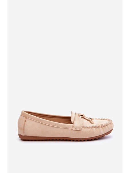 Classic Suede Loafers Beige Good Time
