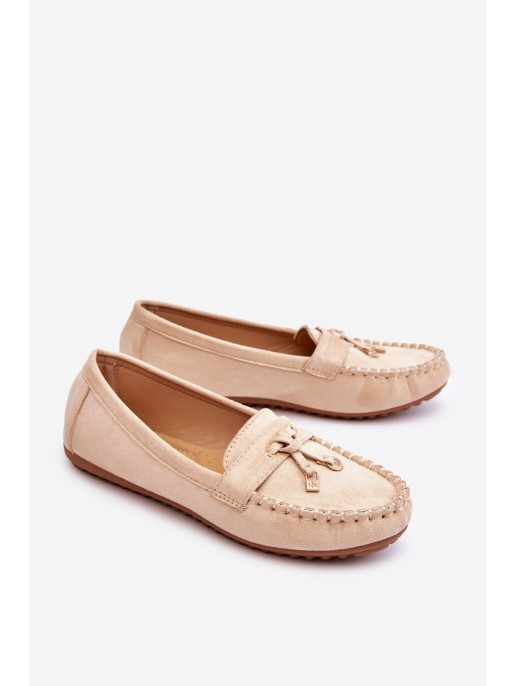 Classic Suede Loafers Beige Good Time