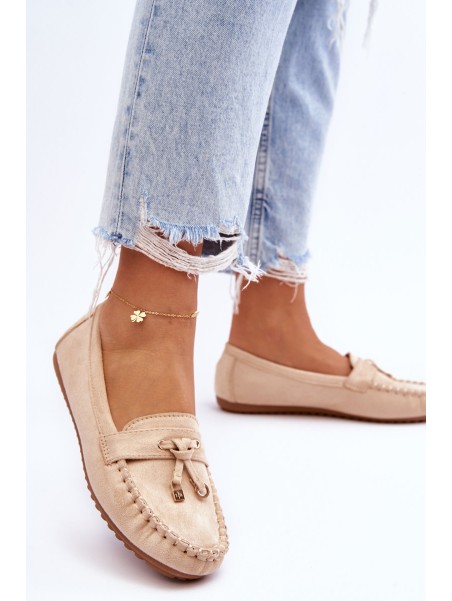 Classic Suede Loafers Beige Good Time