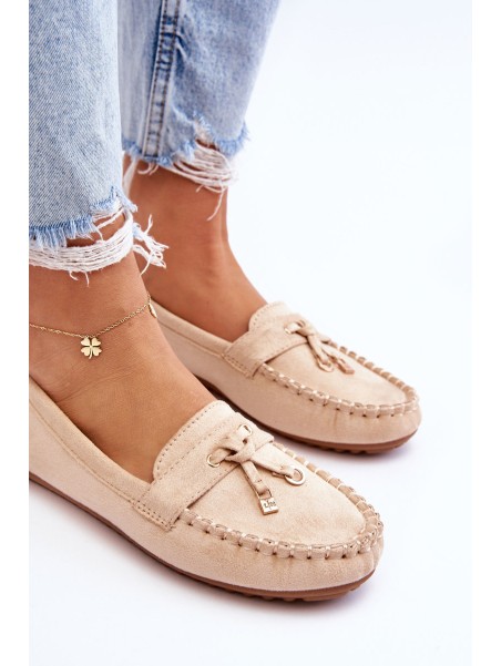 Classic Suede Loafers Beige Good Time