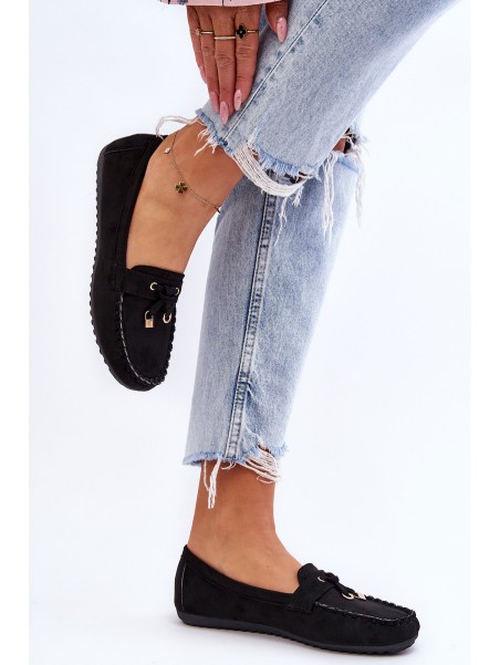 Classic Suede Loafers Black Good Time