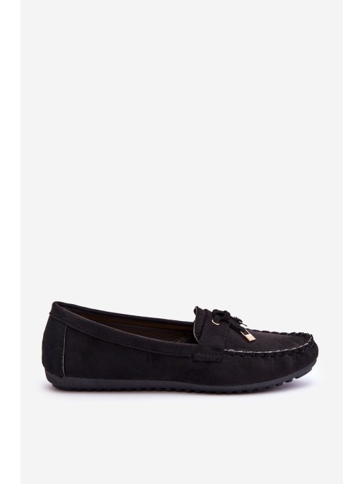 Classic Suede Loafers Black Good Time
