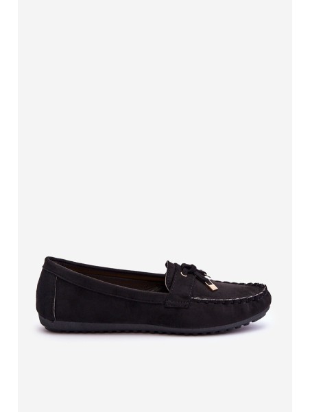 Classic Suede Loafers Black Good Time