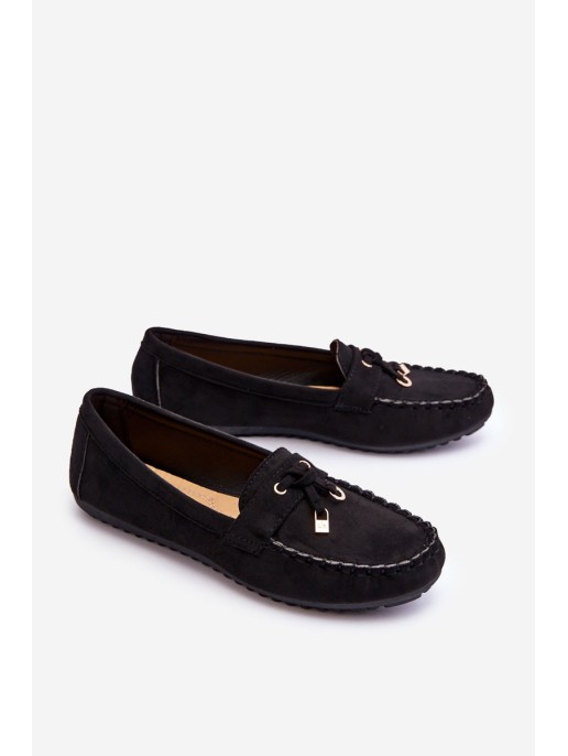 Classic Suede Loafers Black Good Time