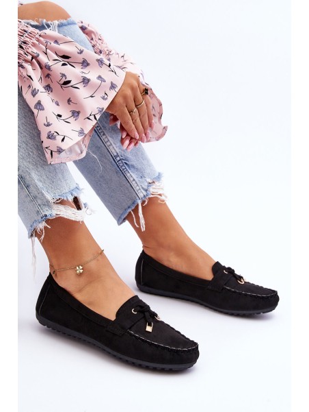 Classic Suede Loafers Black Good Time