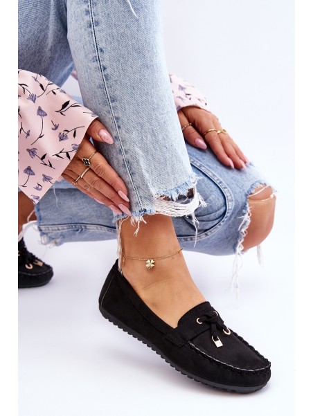 Classic Suede Loafers Black Good Time