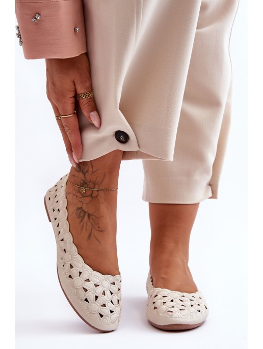 Women's Glittery Lace-Ups Beige Visionary