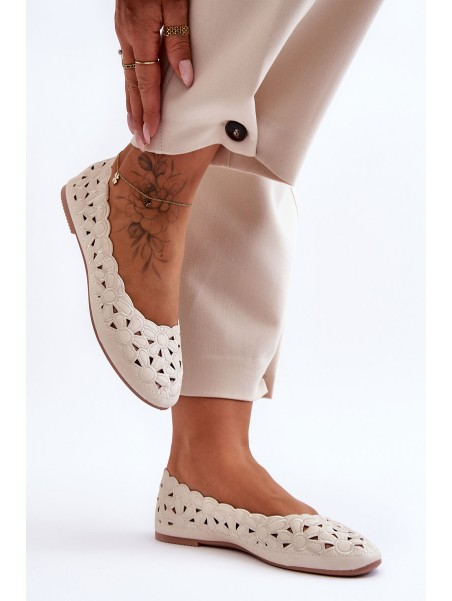 Women's Glittery Lace-Ups Beige Visionary