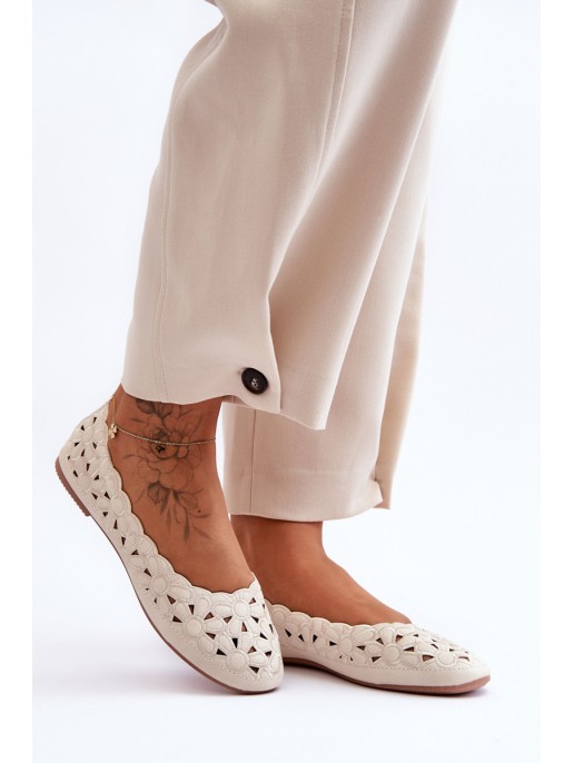 Women's Glittery Lace-Ups Beige Visionary