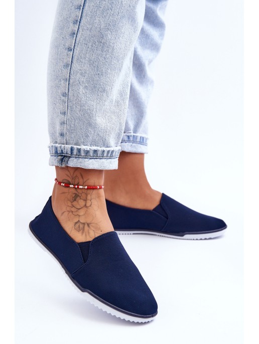 Women's Slip-On Sneakers Navy Versali