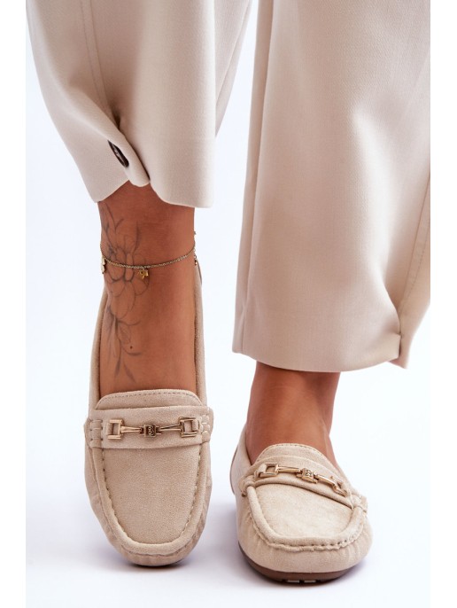 Women's Classic Suede Loafers Beige Corinell Women's Classic Suede Loafers Beige Corinell