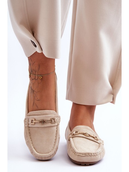 Women's Classic Suede Loafers Beige Corinell