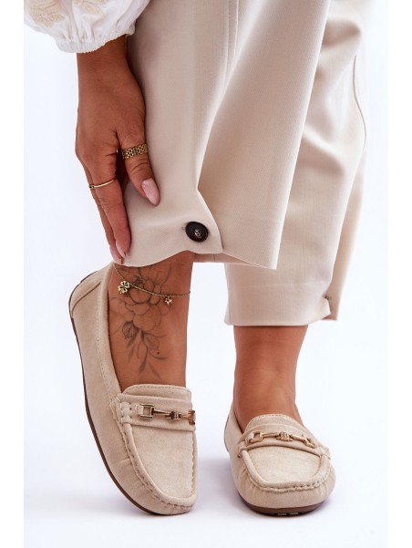 Women's Classic Suede Loafers Beige Corinell