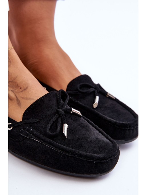 Women's Suede Loafers Black Si Passione Women's Suede Loafers Black Si Passione