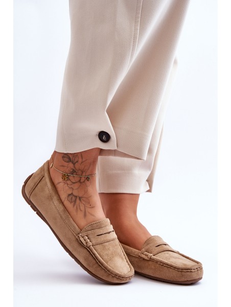 Women's Suede Moccasins Brown Lenvie