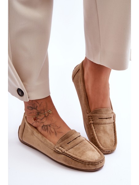 Women's Suede Moccasins Brown Lenvie