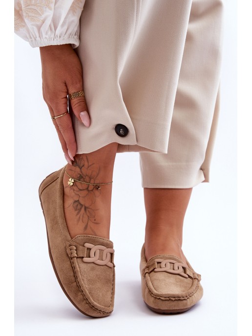 Moteriškos mados zomšiniai mokasinai, rudi Rabell Moteriškos mados zomšiniai mokasinai, rudi Rabell