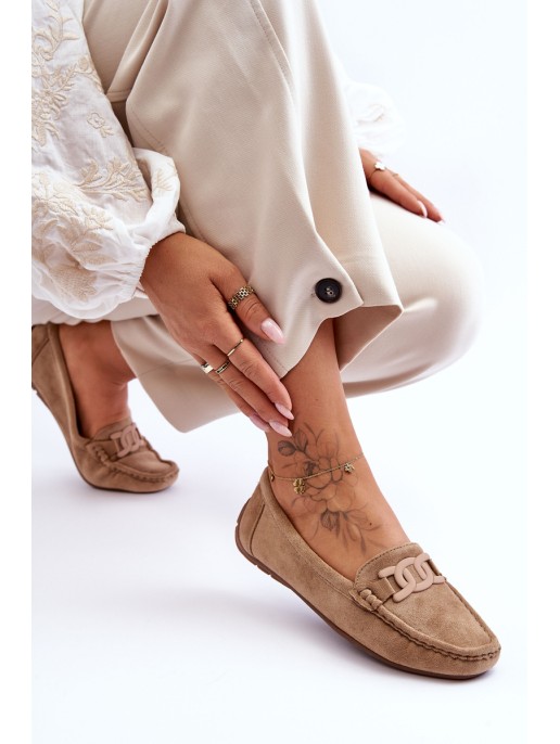 Moteriškos mados zomšiniai mokasinai, rudi Rabell Moteriškos mados zomšiniai mokasinai, rudi Rabell