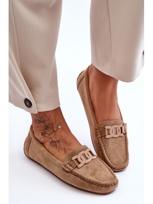 Moteriškos mados zomšiniai mokasinai, rudi Rabell Moteriškos mados zomšiniai mokasinai, rudi Rabell