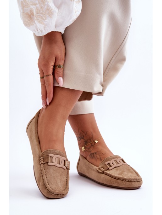 Moteriškos mados zomšiniai mokasinai, rudi Rabell Moteriškos mados zomšiniai mokasinai, rudi Rabell