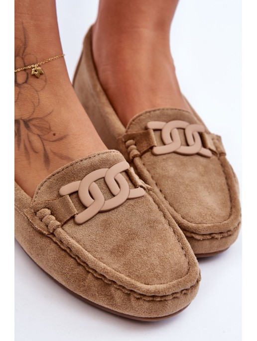 Moteriškos mados zomšiniai mokasinai, rudi Rabell Moteriškos mados zomšiniai mokasinai, rudi Rabell