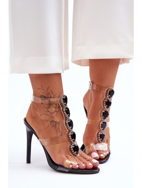 High Heeled Sandals D&A MR-16 Black