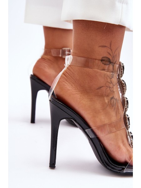 High Heeled Sandals D&A MR-16 Black