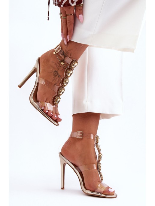 High Heeled Sandals D&A MR-16 Gold