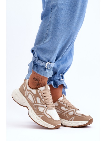 Women's Sport Shoes Beige Contiro