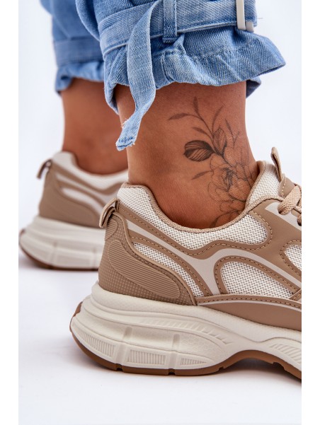 Women's Sport Shoes Beige Contiro