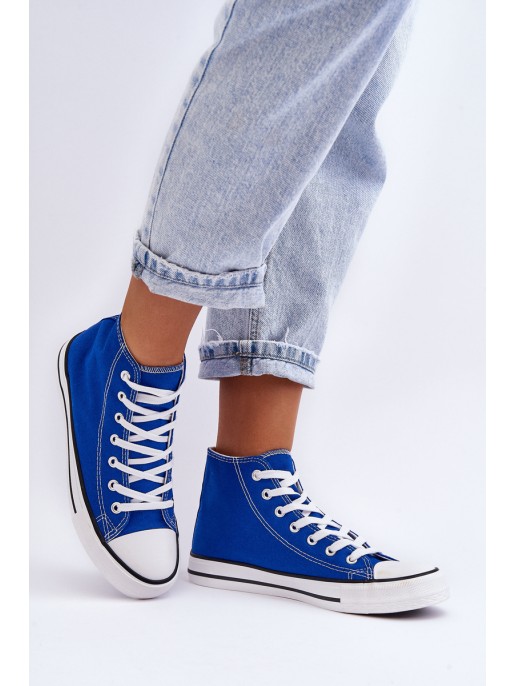 Women's Classic High Sneakers Blue Remos