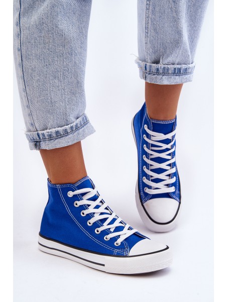 Women's Classic High Sneakers Blue Remos